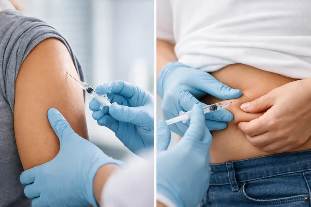 IM Shots vs Subcutaneous Injections